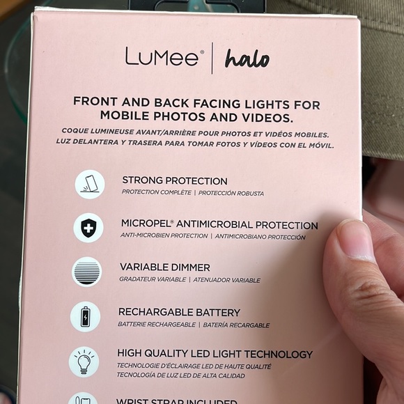 LuMee x Paris Hilton iPhone 12 Pro Max lighted/selfie case - Picture 3 of 3